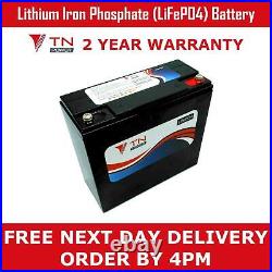 12V 24Ah Lithium Mobility Scooter Battery, Extra distance, replaces 22Ah
