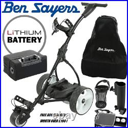 18 Hole Lithium Ben Sayers Electric Trolley & Free Accessories Worth Over £100