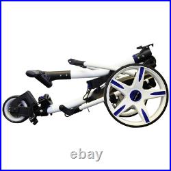 Ben Sayers 2024 18 Hole Lithium Electric Golf Trolley / White +free Gift Pack