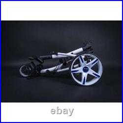 Ben Sayers Electric Golf Trolley White/Blue Lithium Battery (18 Hole) NEW! 2023