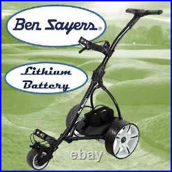 Ben Sayers Lithium Electric Golf Trolley, Trolley Bag Cover + Free Accessories