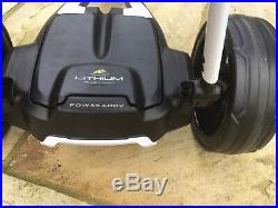 Brand New 2019 Powakaddy FW3s White Electric Trolley And 18 Hole Lithium Battery