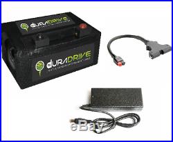Duradrive 9 -18 Hole Lithium Golf Trolley Battery, Charger & Bag