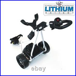 Freedom T2 Lithium Golf Trolley (rubber Tyre) With 18 Hole Lithium Battery