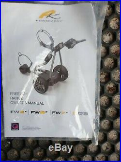 Fw5s Electric Golf Trolley Gun Metal With Extended Lithium And Carry Case