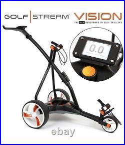 GolfStream Vision 18 Hole Lithium Battery Electric Trolley. FREE Umbrella Holder