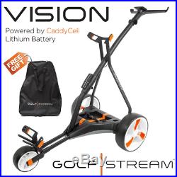 Golf Stream Vision Electric Golf Trolley +free Travel Cover -all Battery Options