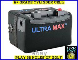 LI22-12 ULTRAMAX 36 Holes LITHIUM Golf Trolley Battery Powakaddy Connector T-BAR
