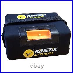Lithium Golf Trolley Battery, 12v 16ah, 18 hole, T-Bar lead & charger, POWAKADDY