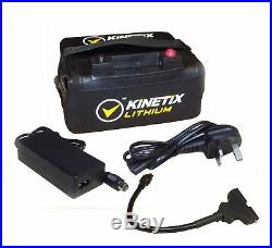 Lithium Golf Trolley Battery 18-27 Hole, 12V 16AH with T-Bar, Case & Charger