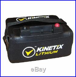 Lithium LiFePo4 Golf Trolley Battery 12V 18AH(27 hole) with T-Bar Case & Charger