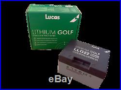 Lucas 18 27 Hole Lithium Golf Trolley 16ah Battery with Charger, Cable & Bag