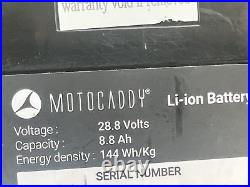 MOTOCADDY M SERIES 28v LITHIUM GOLF TROLLEY BATTERY HARDLY USED
