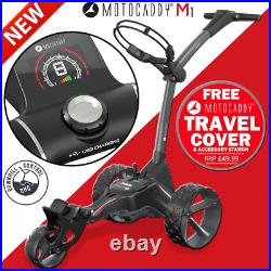 Motocaddy 2022 M1 Dhc Electric Golf Trolley +18 Hole Lithium Battery +free Gifts