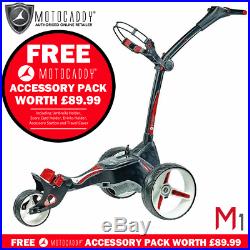 Motocaddy M1 18 Hole Lithium Golf Trolley Black +free £89.99 Accessory Pack
