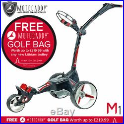 Motocaddy M1 18 Hole Lithium Golf Trolley Black +free Golf Bag & Accessory