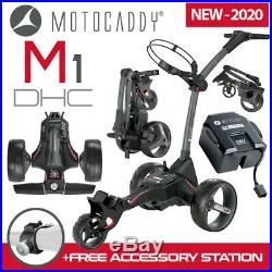 Motocaddy M1 DHC Graphite Electric Golf Trolley 2020 Standard Lithium