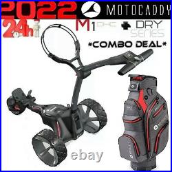 Motocaddy M1 Dhc 2022 New Electric Golf Trolley Lithium & Dry Series Cart Bag