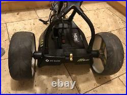 Motocaddy M1 Pro Electric Golf Trolley, 18 Hole Lithium Battery, travel bag