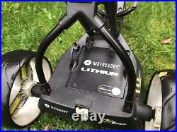 Motocaddy M1 Pro Electric Golf Trolley, Ultra Lithium Battery, extras, very good