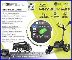 Motocaddy M3 GPS DHC Electric Golf Trolley Standard Lithium NEW! 2024