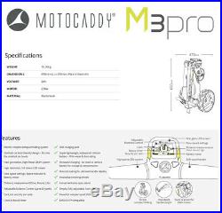 Motocaddy M3 Pro DHC Electric Golf Trolley Standard 18 Hole Lithium NEW! 2020
