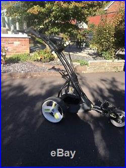 Motocaddy M3 Pro Electric Golf Trolley with 36 Hole Lithium Battery. Serviced