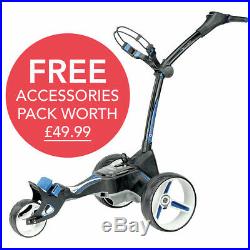 Motocaddy M5 CONNECT Standard Lithium Electric GPS Golf Trolley Black+ FREE PACK