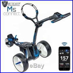 Motocaddy M5 Connect 18 Hole Lithium Golf Trolley -black 2019 Model +free Gift
