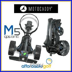 Motocaddy M5 GPS DHC Electric Golf Trolley 18 & 36 Hole Lithium Battery
