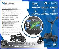 Motocaddy M5 GPS Electric Golf Trolley Ultra Lithium 36 Hole NEW! 2024