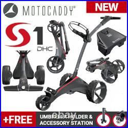 Motocaddy S1 DHC Electric Golf Trolley Standard 18 Hole Lithium NEW! 2022