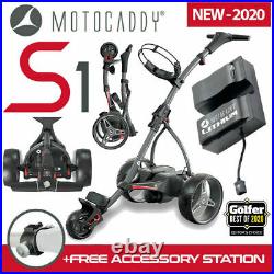 Motocaddy S1 Electric Golf Trolley Graphite Standard Lithium (18) NEW! 2020