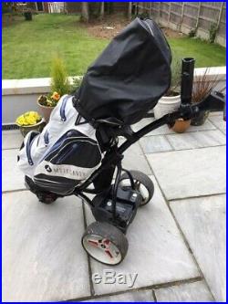 Motocaddy S1 Electric Golf Trolley and Dry Series bag, lithium 18 hole battery