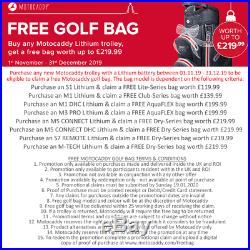 Motocaddy S1 Golf Trolley +36 Hole Lithium Battery +free Golf Bag & Accessory