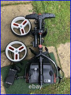 Motocaddy S1 PRO Electric Golf Trolley, 18 Hole Lithium Battery, umbrella holder