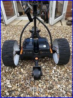 Motocaddy S7 Remote Golf Trolley, Extended Lithium Battery + Charger + Bag + Acc