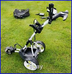 Motorcaddy M3 Pro Electric Golf Trolley, Lithium 18 hole battery and accessories