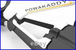 New 2018 Powakaddy FW3s White Electric Golf Trolley & 18 Hole Lithium Battery