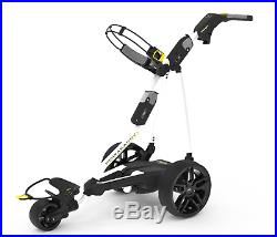 New 2019 Powakaddy FW3s White Electric Golf Trolley and 18 Hole Lithium Battery