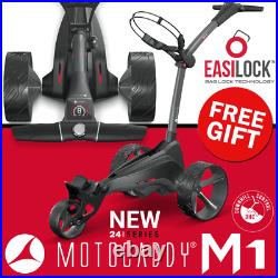 New 2024 Motocaddy M1 Dhc Golf Trolley +standard Lithium Battery +free Gift