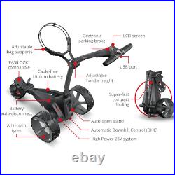 New 2024 Motocaddy M1 Dhc Golf Trolley +standard Lithium Battery +free Gift