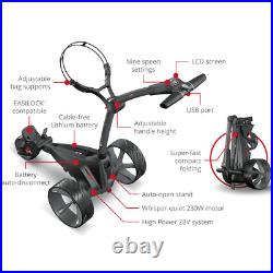New 2024 Motocaddy M1 Electric Golf Trolley +extended Lithium Battery +free Gift
