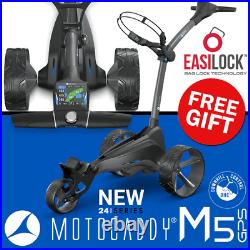 New 2024 Motocaddy M5 Gps Dhc Golf Trolley +standard Lithium Battery +free Gift