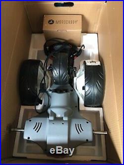 New White M1 Motocaddy Lithium Electric Golf Trolley