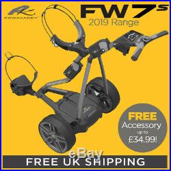 POWAKADDY'2019' FW7s LITHIUM ELECTRIC GOLF TROLLEY + FREE GIFT UP TO £34.99