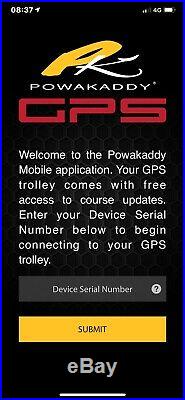 POWAKADDY FW5s GPS 36+ HOLE LITHIUM BATTERY ELECTRIC GOLF TROLLEY 40,000 COURSES