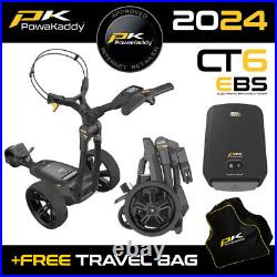 PowaKaddy CT6 EBS Electric Golf Trolley 18 Hole Lithium +FREE TRAVEL BAG! 2024