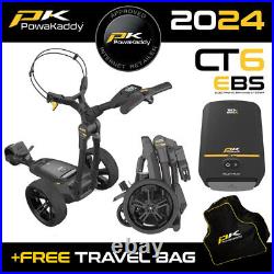 PowaKaddy CT6 EBS Electric Golf Trolley Extended Lithium +FREE TRAVEL BAG! 2024