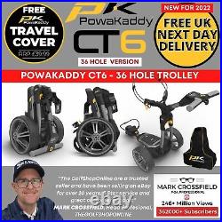 PowaKaddy CT6 Electric Golf Trolley 36 Hole Lithium + FREE Cover